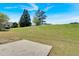 Expansive backyard with lush green grass and mature trees under a blue sky at 2793 Saddle Horn, Snellville, GA 30039