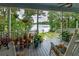 Relaxing porch with a scenic lake view, adorned with plants, rocking chairs and ample seating at 590 Yancey Cir, Covington, GA 30014