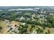 Expansive aerial showcases a community with mature trees and lush landscaping, offering serene and private living at 2610 Ginger Dr, Buford, GA 30519