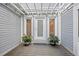 Private back deck with potted plants and easy access to home interior at 2610 Ginger Dr, Buford, GA 30519