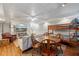 Finished basement with bunk beds, a dining table and a living room at 2610 Ginger Dr, Buford, GA 30519