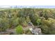 Elevated perspective of a home set amongst lush, mature trees with a city skyline visible in the distance at 2811 Shady Valley Ne Dr, Brookhaven, GA 30324