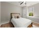 Bedroom with ceiling fan, window with seat, and natural light at 2811 Shady Valley Ne Dr, Brookhaven, GA 30324