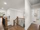 Elegant upstairs hallway with hardwood floors and views of multiple rooms at 2811 Shady Valley Ne Dr, Brookhaven, GA 30324