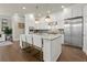 Well-equipped kitchen features a stylish island, stainless steel appliances, and ample cabinet space at 2811 Shady Valley Ne Dr, Brookhaven, GA 30324