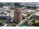 Urban condo complex with city skyline backdrop, showcasing landscape and nearby amenities at 3435 Kingsboro Ne Rd # 603, Atlanta, GA 30326