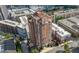 Bird's-eye view of condo with detailed architectural elements and surrounding buildings at 3435 Kingsboro Ne Rd # 603, Atlanta, GA 30326