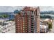 Elegant exterior view showcasing the building's architectural details and balcony features at 3435 Kingsboro Ne Rd # 603, Atlanta, GA 30326