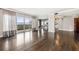 Inviting living room features sliding glass doors leading to outdoor area and an open floor plan at 3435 Kingsboro Ne Rd # 603, Atlanta, GA 30326