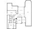 Detailed floor plan showcasing the layout of the second floor with room dimensions and labels at 214 Cedar Woods Way, Canton, GA 30114
