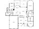 Detailed floor plan showcasing the layout of the first floor with room dimensions and labels at 214 Cedar Woods Way, Canton, GA 30114