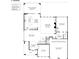 First floor plan featuring an open concept kitchen/dining area, two-story great room, office, and two-car garage at 7043 Foundry Dr, Woodstock, GA 30188