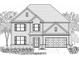 Charming two-story house with symmetrical design, covered entry, and attached two-car garage at 3710 Near Star Ln, Cumming, GA 30028