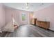 Charming bedroom with hardwood floors and a cozy teepee tent at 190 Ccc Rd, Kingston, GA 30145