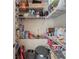 Walk-in pantry features plenty of storage with multiple levels of wire shelving throughout at 190 Ccc Rd, Kingston, GA 30145