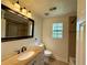 Bathroom featuring a granite counter top and tile flooring and tile surround shower at 3150 Berkshire Manor Dr, Alpharetta, GA 30022