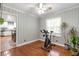 Cozy bonus room features hardwood floors, natural light, and decor at 3385 Pinehill Dr, Decatur, GA 30032