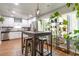 Updated kitchen with stainless steel appliances, a stylish island with seating, and plenty of natural light at 3385 Pinehill Dr, Decatur, GA 30032
