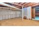 Unfinished basement with exposed ductwork and walls at 1245 Shore Dr, Atlanta, GA 30311