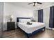 Comfortable bedroom with a queen-sized bed, nightstands, and ample natural light at 215 Piedmont Ne Ave # 708, Atlanta, GA 30308