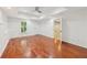 Spacious bedroom featuring hardwood floors, recessed lighting, and ceiling fan at 4062 Vinings Mill Se Trl, Smyrna, GA 30080