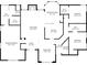 Detailed floor plan showcasing primary bedroom, living room, kitchen, and additional bedrooms with dimensions at 4090 Cherry Ridge Walk, Suwanee, GA 30024