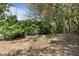 Natural backyard area with a wood pile for a fire at 517 Toombs St, Palmetto, GA 30268