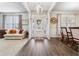 Bright foyer with hardwood floors and decorative accents, creating an inviting entrance to the home at 245 Piedmont Cir, Covington, GA 30016