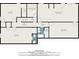 Floor plan of the basement highlights the recreation and sitting rooms with dimensions at 2810 Dunnington Cir, Chamblee, GA 30341