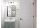 Updated bathroom with a stylish vanity, modern mirror, and clean, bright finishes at 4809 Burlington Nw Ct, Acworth, GA 30102