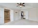 Spacious main bedroom with trey ceilings and access to bathroom at 4461 Kentland Dr, Acworth, GA 30101