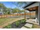 Spacious backyard with new landscaping, fence, patio and retaining wall at 1010 Violet Sw St # A, Atlanta, GA 30310