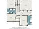 Detailed floorplan showcasing the layout of bedrooms and bathrooms in the home at 1190 Mosspointe Dr, Roswell, GA 30075