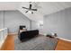 Living room featuring a neutral color palette, vaulted ceilings, and hardwood flooring at 2814 Pine Valley Nw Way, Kennesaw, GA 30152