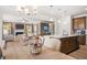 Open dining area adjacent to the kitchen and living room, perfect for entertaining and Gathering gatherings at 321 Silver Leaf Trce, Douglasville, GA 30134