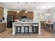 Kitchen with large island, stainless appliances and adjoining dining area at 321 Silver Leaf Trce, Douglasville, GA 30134
