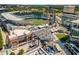 Exterior daytime view of Truist Park featuring stadium seating, restaurants, and entertainment venues at 3300 Windy Ridge Se Pkwy # 1501, Atlanta, GA 30339