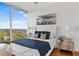 Cozy primary bedroom with floor-to-ceiling windows and scenic outdoor views at 3300 Windy Ridge Se Pkwy # 1501, Atlanta, GA 30339