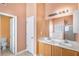 Bathroom with double vanity, and separate shower and tub at 8849 Seneca Rd, Palmetto, GA 30268