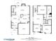 Combined floor plans offering 2100 sq ft over two floors including a garage, kitchen, multiple bedrooms, and bathrooms at 8849 Seneca Rd, Palmetto, GA 30268