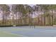 Well-maintained tennis courts offering an excellent recreational amenity for residents in a wooded area at 3904 Tristan Way, Suwanee, GA 30024