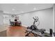 Finished basement featuring a home office and exercise area, creating a multifunctional living space at 1811 Tilliewood Ne Trl, Marietta, GA 30066