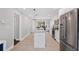 Modern kitchen features stainless steel appliances, granite countertops, and neutral paint at 1811 Tilliewood Ne Trl, Marietta, GA 30066