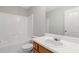 Clean bathroom with a shower-tub combination and a bright vanity area at 69 Eagle Glen Dr, Cartersville, GA 30121