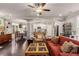 Open-concept living room with hardwood floors and natural light at 357 Murray Hill Ne Ave, Atlanta, GA 30317