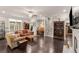 Cozy living room with hardwood floors and natural light at 357 Murray Hill Ne Ave, Atlanta, GA 30317