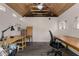 Office featuring wood ceiling, natural light, and neutral walls perfect for working from home at 357 Murray Hill Ne Ave, Atlanta, GA 30317