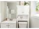 Charming bathroom with white vanity, cabinet, and stylish decor at 2315 Shamrock Dr, Decatur, GA 30032
