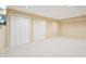 Spacious basement area with two large closets, recessed lights, and ample room to entertain at 3997 Ironhill Ln, Woodstock, GA 30189