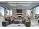 Comfortable outdoor seating area with fireplace and TV at 855 Peachtree Ne St # 3005, Atlanta, GA 30308